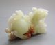18 - 19th C.  Chinese Hetian Jade Carved Dragon Beast Phoenix Tail Statue Other photo 5