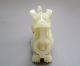 18 - 19th C.  Chinese Hetian Jade Carved Dragon Beast Phoenix Tail Statue Other photo 6