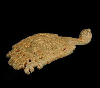An Early 1st.  Century Chinese Archaic Jade Garment Belt Hook Artifact - Chicochai photo
