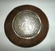 Antique Levantine Silver On Copper Plate Marked 