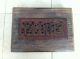 One Of A Kind Asian Antique Wood Craving Box Rare Burma photo 1