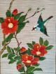 162 ~camellia And A Bird~ Antique Hanging Scroll Paintings & Scrolls photo 4