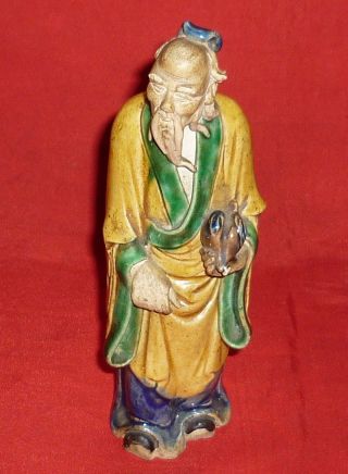 Vintage Japanese Terracotta Old Monk 