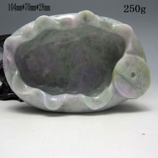 100% Natural Jadeite A Jade Hand - Carved Brush Washer Nr/pc1936 photo