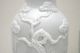 Pair Chinese Antique Republic Period Porcelain White Crackle Clazed Carved Vase Other photo 1