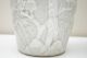 Pair Chinese Antique Republic Period Porcelain White Crackle Clazed Carved Vase Other photo 3