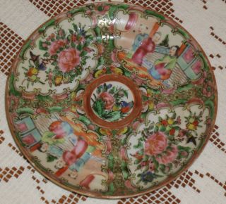 Antique China Rose Medallion Teacup Saucer 5 - 5/8 