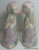 Pair Of 2oth Century Chinese Hand Painted Enameled Porcelain Seated Cat Figures Other photo 3