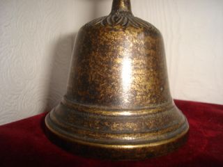 Brass Bell Bronze ? Handbell,  Lot Photos To See. photo