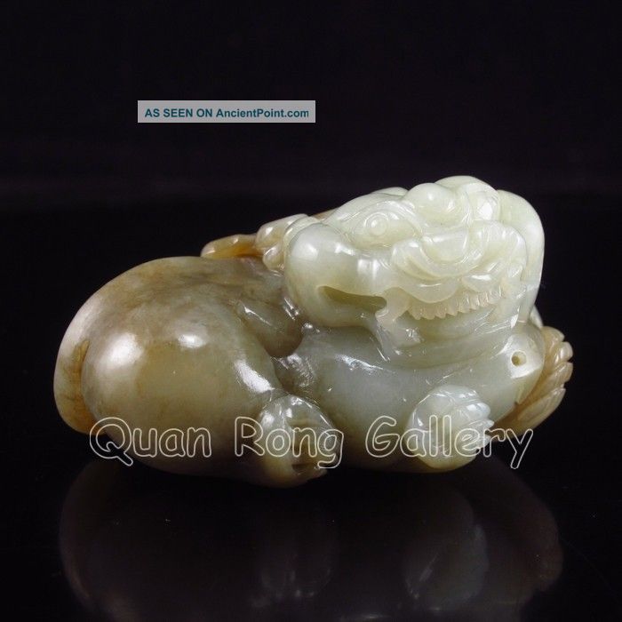 Chinese Hetian Jade Pendant - Pi Xiu Dragon Nr Necklaces & Pendants photo
