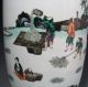 Antique Chinese Famille Verte Rouleau Vase With Figures + Kangxi Mark Vases photo 4