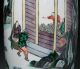 Antique Chinese Famille Verte Rouleau Vase With Figures + Kangxi Mark Vases photo 5