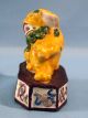 Vintage Porcelain Foo Dog Guangdong Temple Circa Ching Period C Foo Dogs photo 2