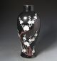 Antique Chinese Famille Noire Vase With Relief Prunus Blossoms Vases photo 1