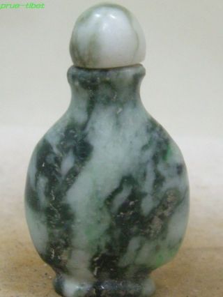Green - Cui - Jade Snuff Bottle Rare Chinese Antique P - 6954 photo