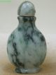 Green - Cui - Jade Snuff Bottle Rare Chinese Antique P - 6954 Snuff Bottles photo 1