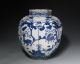 Large Chinese Melon Form Vase With Underglaze Blue Animals And Wanli Mark Vases photo 2