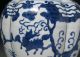 Large Chinese Melon Form Vase With Underglaze Blue Animals And Wanli Mark Vases photo 4