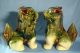 Vintage Jingdezhen Porcelain Foo Dogs One Pair 8.  5 H Inches U Foo Dogs photo 1