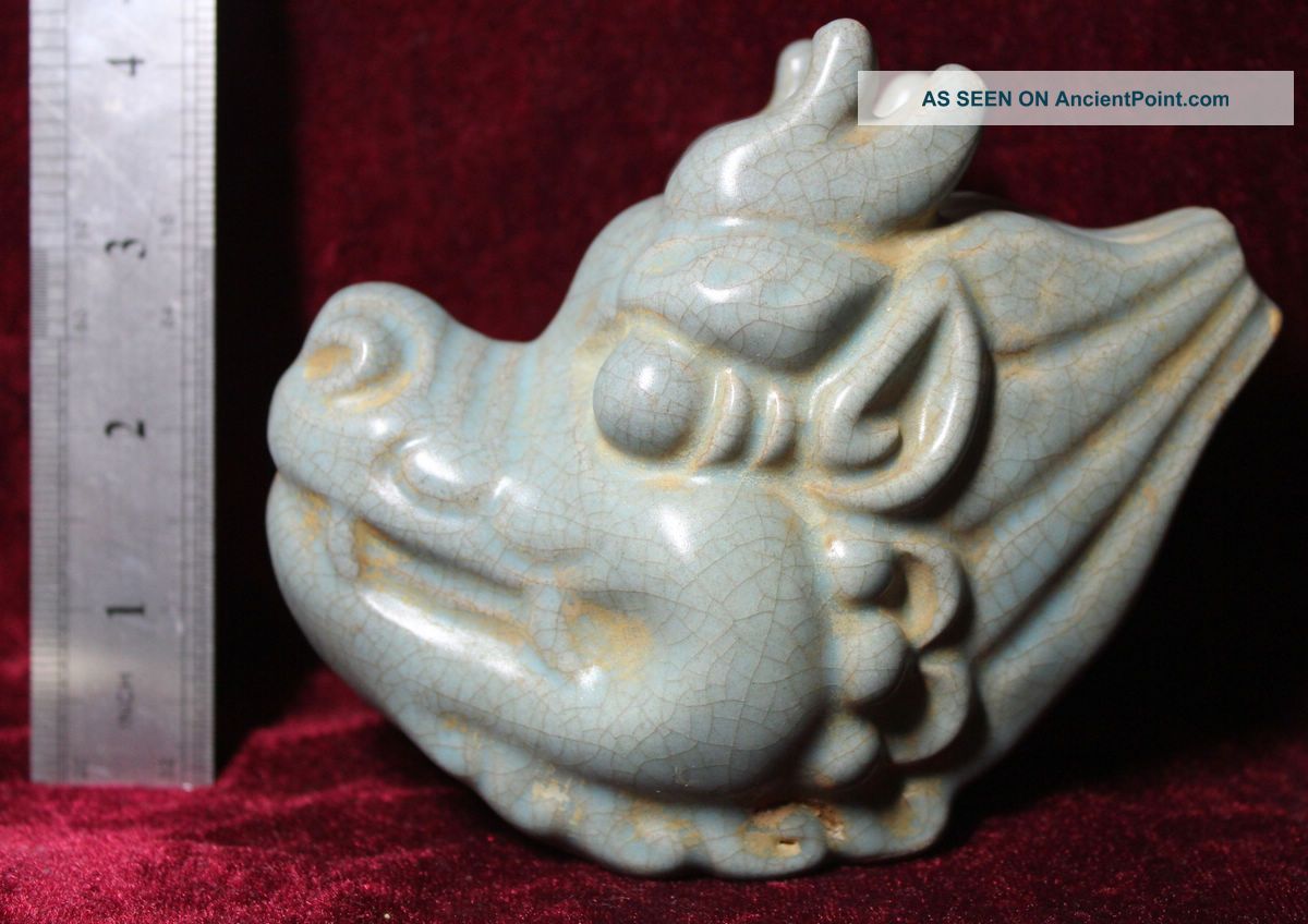 Chinese Rare Elegant Jun Porcelain Sculpture Other photo