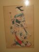 Fine Late 19thc? Wood Block Print Of A Woman In A Kimono Hollywood Hills Estate Prints photo 7