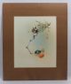 Circa 1900 Antique Riogetsu Japanese Woodblock Print,  Sparrows & Persimmons Prints photo 1