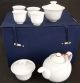 Vintage - Porcelain Bone China Tea Pot & Cups - (7 Pieces) Vases photo 1