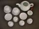 Vintage - Porcelain Bone China Tea Pot & Cups - (7 Pieces) Vases photo 8