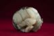 Chinese Antique Recumbent Jade Cat W/ Dragonfly 1910 Or Earlier Other photo 9