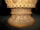 Rare Antique Chinese Hand Carved Wood Jar / Humidor Detailed Dragons & Symbols Vases photo 7