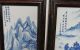 Large Pair Of Chinese Porcelain Framed Blue And White Plaques Other photo 2