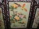 Vintage Chinese Screen Hand Painted Birds & Flowers Other photo 1