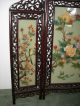 Vintage Chinese Screen Hand Painted Birds & Flowers Other photo 6