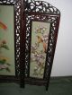 Vintage Chinese Screen Hand Painted Birds & Flowers Other photo 7
