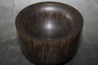 Rare Unique Chinese Ox Horn Bowl photo