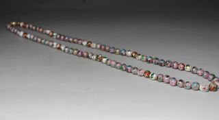 Chinese Handwork Cloisonne Pearl Old Pendant Necklace photo