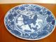 Chinese Early Ming Dynasty Underglazed Blue & White Large Plate With Kirin Plates photo 4