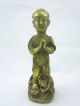 Boy&girl Statues Lovely Bronze Chinese Antique Men, Women & Children photo 1