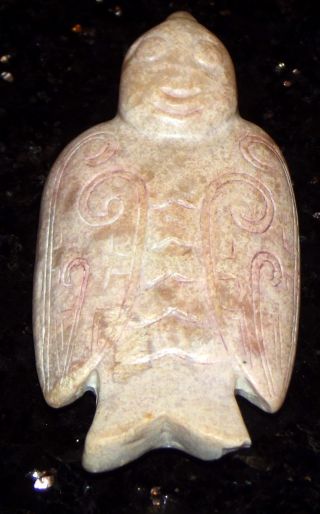 Early Chinese Opaque Jade Bird Probably Zhou Dynasty photo