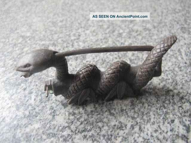 Snake Chinese Old Style Lock And Key Animal Bronze Unique Vivid 2 Other photo
