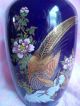 Pair Of Vintage Chinese Hand Painted Vases Marked Vases photo 3