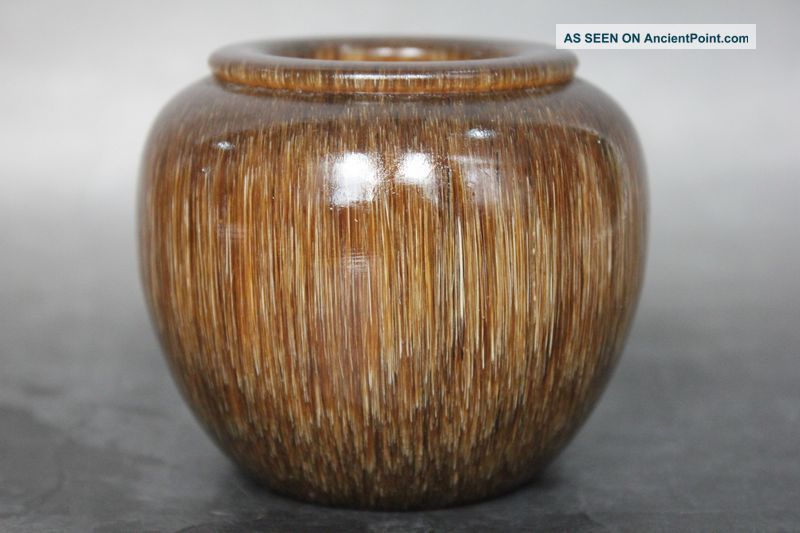 Rare Unique Chinese Ox Horn Brush Washer Other photo
