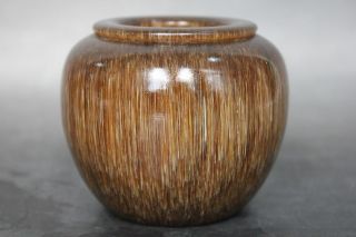 Rare Unique Chinese Ox Horn Brush Washer photo