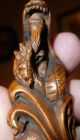 Amazing Netsuke Dragon In The Waves Expertly Carved C20th Signed Rare Netsuke photo 3