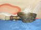 Old Chinese Bronze/brass Silk Iron W/jade Handle And Deer & Cranes Cast On Iron Other photo 1