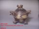 Js547 Rare Chinese Bronze Carved Incense Burners 