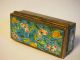 Colorful Antique Brass/enamel Chinese Stamp/trinket Box Boxes photo 2