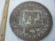 Egyptian Antique Collectible Copper With Silver Inlaid Plates And Table Middle East photo 6