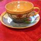 Vintage Delicate Japanese Luster Ware Tea Cup And Saucer. Glasses & Cups photo 1
