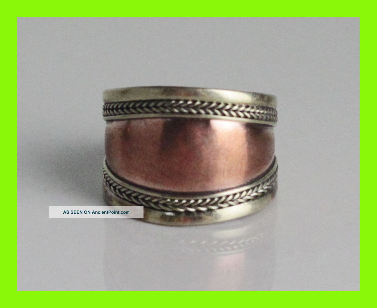 Chinese Tibetan Armored Silver Plated Old Ring,  Adjustable,  006 Rings photo